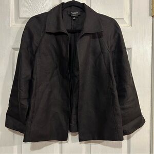 Talbots Women’s Jacket Irish Linen Minimalist Career Classic Lightweight Size M